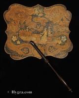 Ref:105fs: Antique  Face Screen in wood with Chinoiserie decoration. C.1820.-more details