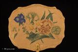 Ref:109fs: Antique Face Screen with painted flowers C. 1815.-Face Screen with painted flowers C. 1815.- more details