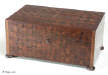 A refined Georgian box veneered with parquetry in native and imported hardwoods Circa.1790