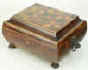 A early nineteenth century Tunbridge ware shaped Rosewood  box with  tray, circa 1815. 