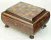 A early nineteenth century Tunbridge ware shaped Rosewood  box with  tray, circa 1815. 