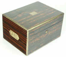 A fine Antique brass edgedCoromandel box Circa 1860. Enlarge Picture