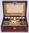 Regency Fully Fitted Sewing  box with ivory tools circa 1820 by Wm Dobson London.