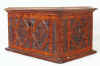 Oak Tea Caddy in Neo Gothic Style Made of Historic Wood circa 1840
