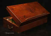 18th Century Solid mahogany writing box with side drawer Circa 1790This box is very similar to that which was owned and used by Jane Austen. Jane's box is now in the British Library.Enlarge Picture